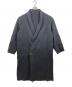 LIDnM（リドム）の古着「SHAWL COLLAR REVER COAT」｜ブラック