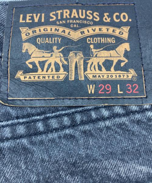 LEVI'S（リーバイス）LEVI'S (リーバイス) スケートバギーブリーチ加工デニムパンツ ブラック サイズ:W29×L32の古着・服飾アイテム