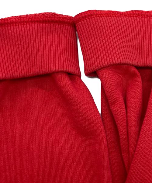 CHARLES JEFFREY LOVERBOY（チャールズ ジェフリー ラバーボーイ）CHARLES JEFFREY LOVERBOY (チャールズ ジェフリー ラバーボーイ) 猫耳プルオーバーパーカー レッド サイズ:XLの古着・服飾アイテム