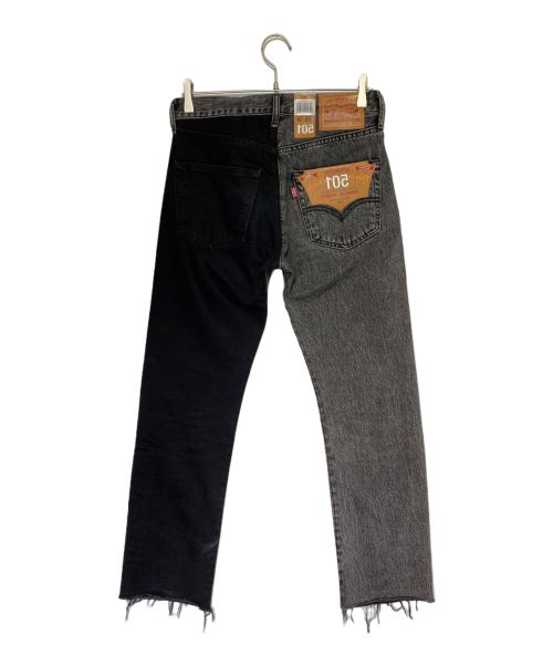 LEVI'S（リーバイス）LEVI'S (リーバイス) VETEMENTS (ヴェトモン) 再構築デニムパンツ ブラック サイズ:Mの古着・服飾アイテム