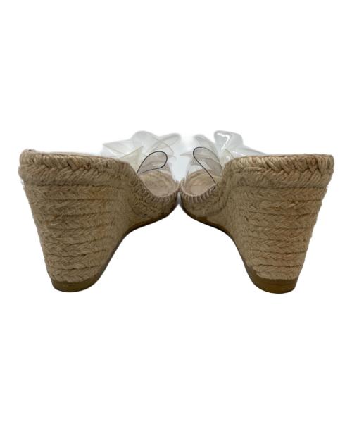 PALOMA BARCELO（パロマバルセロ）paloma barcelo (パロマバルセロ) PVC FLOWER ウェッジサンダル ベージュ サイズ:36の古着・服飾アイテム