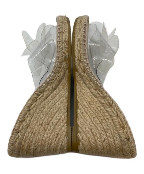 PALOMA BARCELO（パロマバルセロ）paloma barcelo (パロマバルセロ) PVC FLOWER ウェッジサンダル ベージュ サイズ:36の古着・服飾アイテム