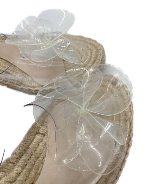 PALOMA BARCELO（パロマバルセロ）paloma barcelo (パロマバルセロ) PVC FLOWER ウェッジサンダル ベージュ サイズ:36の古着・服飾アイテム