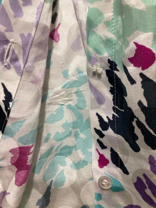 DRAWER（ドゥロワー）DRAWER (ドゥロワー) ドットジャカードプリントブラウス ホワイト サイズ:SIZE 36の古着・服飾アイテム