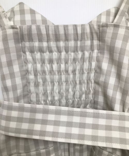 Pinky & Dianne（ピンキーアンドダイアン）Pinky & Dianne (ピンキーアンドダイアン) ギンガムチェックワンピース グレー サイズ:36の古着・服飾アイテム