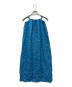 PRANK PROJECTプランクプロジェクト）の古着「P Jacquard Washed Pleats Skirt」｜ブルー