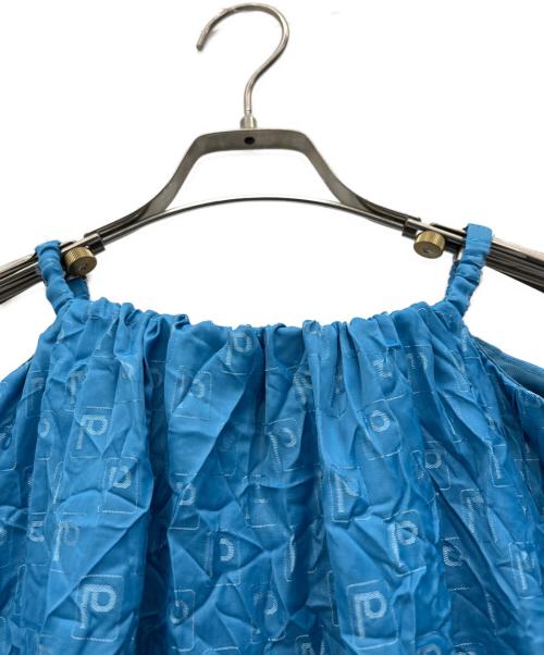 PRANK PROJECT（プランクプロジェクト）PRANK PROJECT (プランクプロジェクト) P Jacquard Washed Pleats Skirt ブルー サイズ:FREEの古着・服飾アイテム