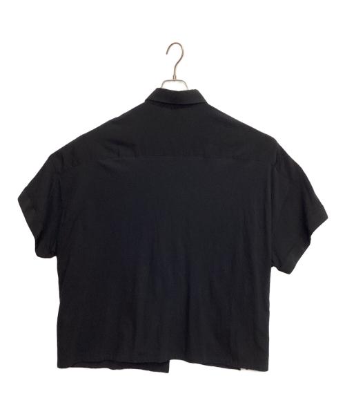 GROUND Y（グラウンドワイ）GROUND Y (グラウンドワイ) ヴィンテージデシン コンビネーション ドルマン ショートスリーブ ブラック サイズ:3の古着・服飾アイテム