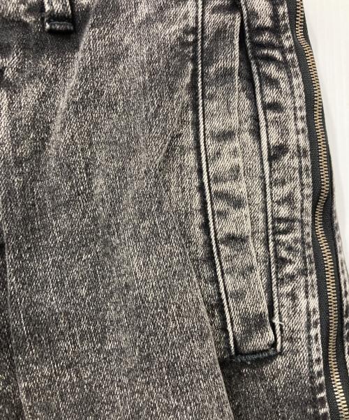 SHAREEF（シャリーフ）SHAREEF (シャリーフ) 12OZ DENIM SIDE ZIP PANTS ブラック サイズ:1の古着・服飾アイテム
