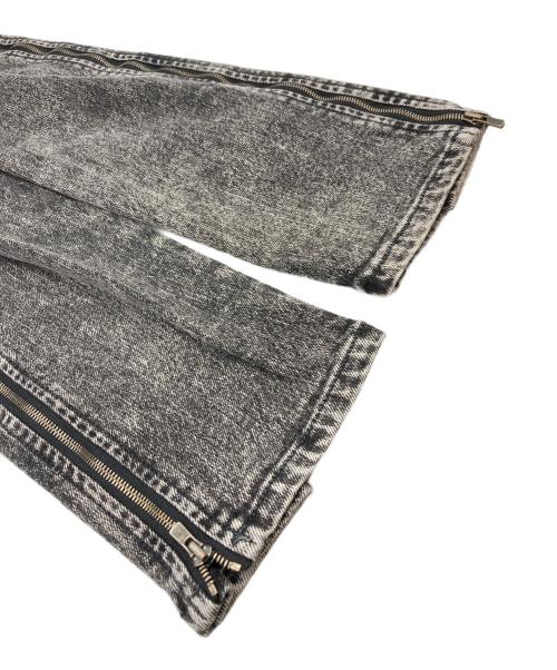 SHAREEF（シャリーフ）SHAREEF (シャリーフ) 12OZ DENIM SIDE ZIP PANTS ブラック サイズ:1の古着・服飾アイテム