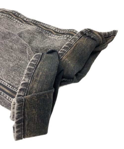 SHAREEF（シャリーフ）SHAREEF (シャリーフ) 12OZ DENIM SIDE ZIP PANTS ブラック サイズ:1の古着・服飾アイテム