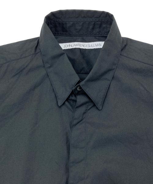 JOHN LAWRENCE SULLIVAN（ジョン ローレンス サリバン）JOHN LAWRENCE SULLIVAN (ジョン ローレンス サリバン) Broadcloth button down shir JLS-03-03t ブラック サイズ:44の古着・服飾アイテム