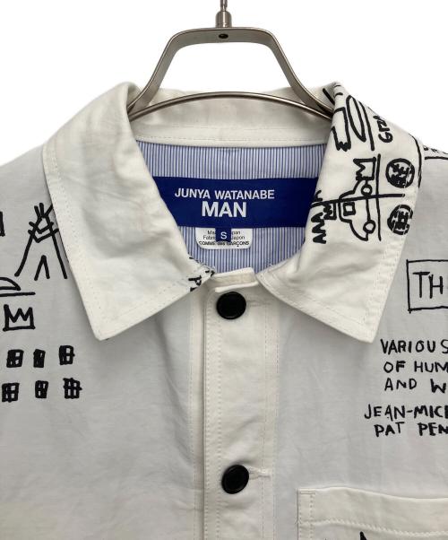 JUNYA WATANABE MAN（ジュンヤワタナベマン）JUNYA WATANABE MAN (ジュンヤワタナベマン) ジャケット ホワイト×ブラック サイズ:Sの古着・服飾アイテム