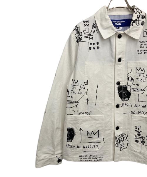 JUNYA WATANABE MAN（ジュンヤワタナベマン）JUNYA WATANABE MAN (ジュンヤワタナベマン) ジャケット ホワイト×ブラック サイズ:Sの古着・服飾アイテム