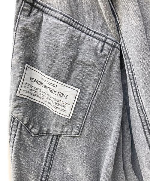 Maison MIHARA YASUHIRO（メゾン ミハラ ヤスヒロ）Maison MIHARA YASUHIRO (メゾン ミハラ ヤスヒロ) カシュクールルーズデニムブルゾン グレー サイズ:38の古着・服飾アイテム