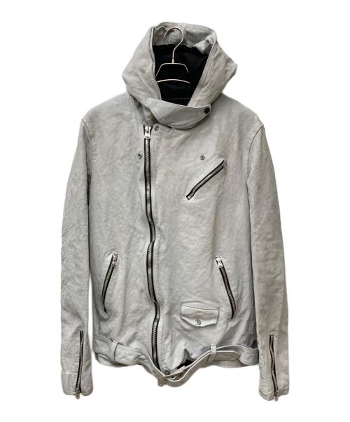 ISAMU KATAYAMA BACKLASH（イサムカタヤマ・バックラッシュ）ISAMU KATAYAMA BACKLASH (イサムカタヤマ・バックラッシュ) JAPAN CALF NATURAL DYED アイスグレー サイズ:Lの古着・服飾アイテム