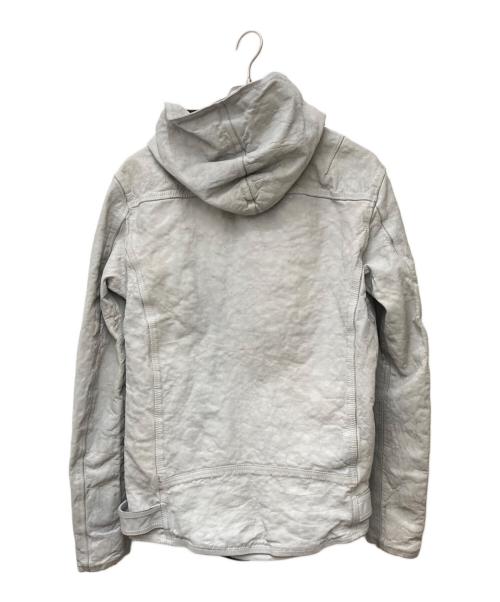 ISAMU KATAYAMA BACKLASH（イサムカタヤマ・バックラッシュ）ISAMU KATAYAMA BACKLASH (イサムカタヤマ・バックラッシュ) JAPAN CALF NATURAL DYED アイスグレー サイズ:Lの古着・服飾アイテム