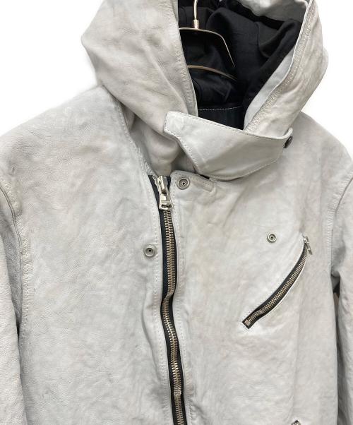 ISAMU KATAYAMA BACKLASH（イサムカタヤマ・バックラッシュ）ISAMU KATAYAMA BACKLASH (イサムカタヤマ・バックラッシュ) JAPAN CALF NATURAL DYED アイスグレー サイズ:Lの古着・服飾アイテム