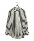 BED J.W. FORDベッドフォード）の古着「Button-down Shirts」｜ホワイト×ブラック