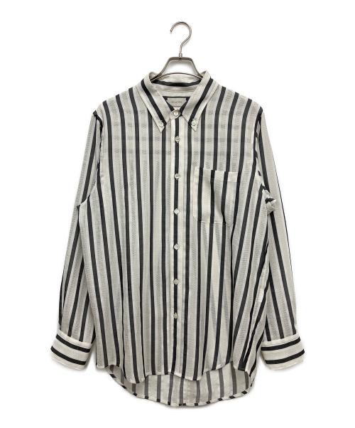 BED J.W. FORD（ベッドフォード）BED J.W. FORD (ベッドフォード) Button-down Shirts ホワイト×ブラック サイズ:1の古着・服飾アイテム