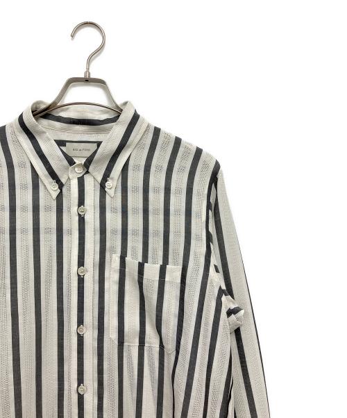 BED J.W. FORD（ベッドフォード）BED J.W. FORD (ベッドフォード) Button-down Shirts ホワイト×ブラック サイズ:1の古着・服飾アイテム