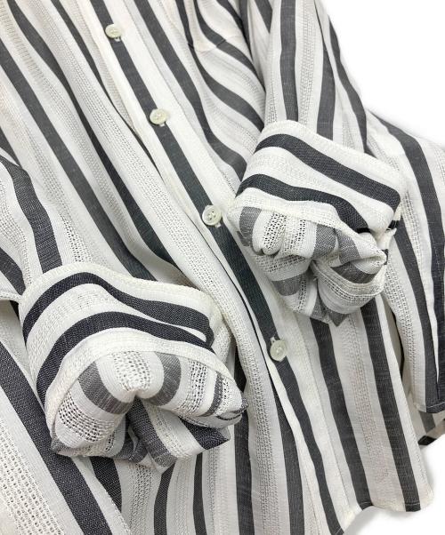 BED J.W. FORD（ベッドフォード）BED J.W. FORD (ベッドフォード) Button-down Shirts ホワイト×ブラック サイズ:1の古着・服飾アイテム