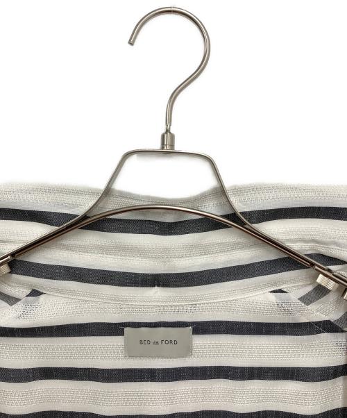 BED J.W. FORD（ベッドフォード）BED J.W. FORD (ベッドフォード) Button-down Shirts ホワイト×ブラック サイズ:1の古着・服飾アイテム