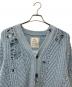 Maison MIHARA YASUHIRO (メゾン ミハラ ヤスヒロ) Bleached Knit Cardigan　A10CD521 スカイブルー サイズ:46：23000円