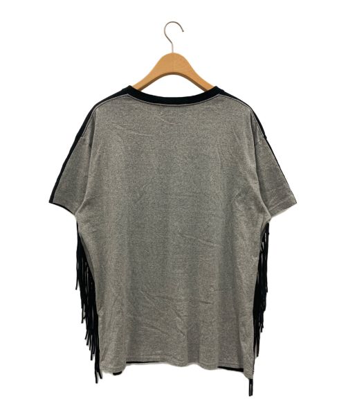 Azuma（アズマ）Azuma (アズマ) SATANISM FRINGE T-SHIRT ブラック×グレー サイズ:1の古着・服飾アイテム
