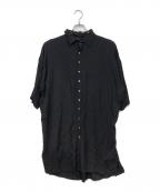 KMRIIケムリ）の古着「レーヨンシャツ」｜ブラック