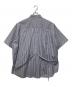 FACETASM (ファセッタズム) BELTED SHORT SLEEVE SHIRT ブルー×ホワイト サイズ:4：12000円