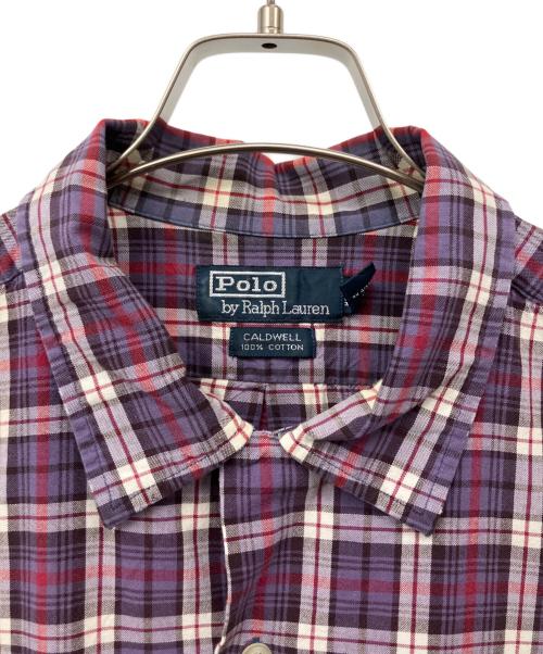 POLO RALPH LAUREN（ポロ・ラルフローレン）POLO RALPH LAUREN (ポロ・ラルフローレン) オープンカラーシャツ パープル サイズ:XLの古着・服飾アイテム