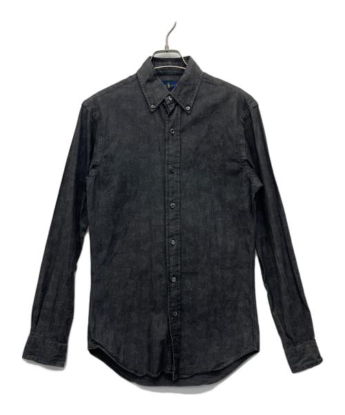 POLO RALPH LAUREN（ポロ・ラルフローレン）POLO RALPH LAUREN (ポロ・ラルフローレン) ペイズリー柄シャツ ブラック サイズ:XSの古着・服飾アイテム