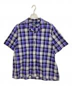 POLO RALPH LAURENポロ・ラルフローレン）の古着「オープンカラーシャツ」｜ブルー×ネイビー