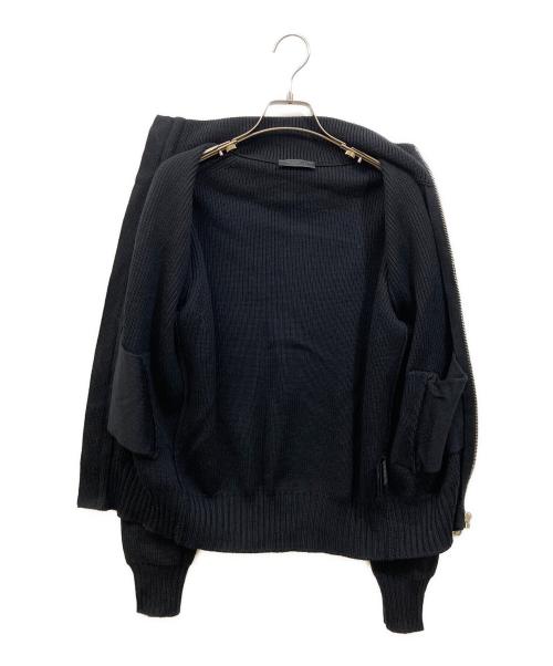 PRADA（プラダ）PRADA (プラダ) ドライバーズニット ブラック サイズ:SIZE 44の古着・服飾アイテム