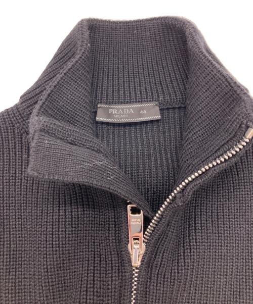 PRADA（プラダ）PRADA (プラダ) ドライバーズニット ブラック サイズ:SIZE 44の古着・服飾アイテム