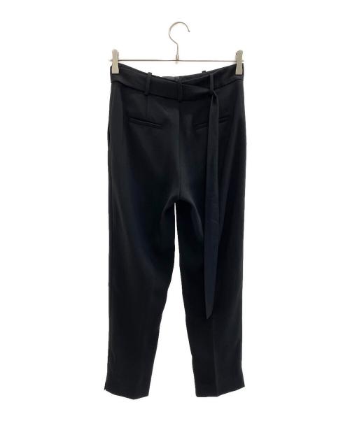 POLO RALPH LAUREN（ポロ・ラルフローレン）POLO RALPH LAUREN (ポロ・ラルフローレン) ベルト付きタックスラックス ブラックの古着・服飾アイテム