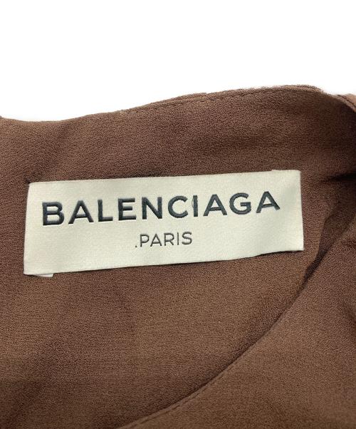 BALENCIAGA（バレンシアガ）BALENCIAGA (バレンシアガ) ブラウス ブラウン サイズ:	SIZE 34の古着・服飾アイテム