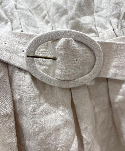 BLUEBIRD BOULEVARD（ブルーバードブルバード）BLUEBIRD BOULEVARD (ブルーバードブルバード) リネンマキシワンピース ベージュ サイズ:Sの古着・服飾アイテム