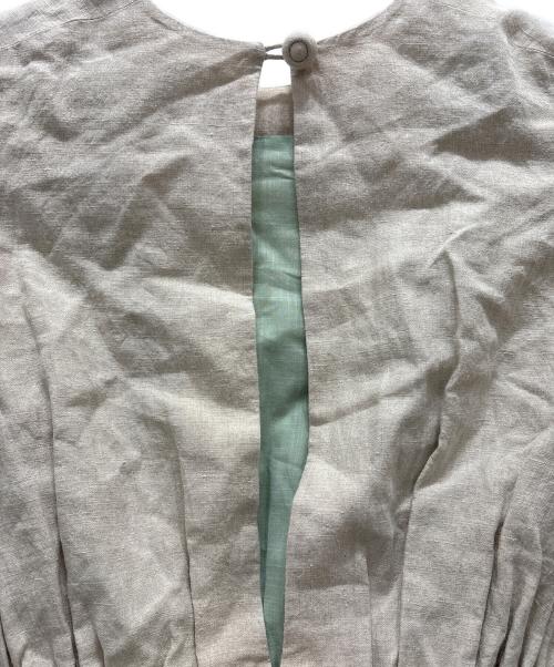 BLUEBIRD BOULEVARD（ブルーバードブルバード）BLUEBIRD BOULEVARD (ブルーバードブルバード) リネンマキシワンピース ベージュ サイズ:Sの古着・服飾アイテム