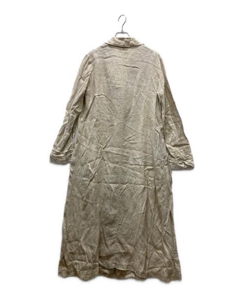 forte forte（フォルテ・フォルテ）forte forte (フォルテ・フォルテ) リネンロングコート ベージュの古着・服飾アイテム
