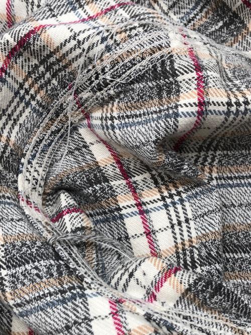 POLO RALPH LAUREN（ポロ・ラルフローレン）POLO RALPH LAUREN (ポロ・ラルフローレン) 80s ダブルポケットチェックシャツ 古着 ベージュ サイズ:XLの古着・服飾アイテム