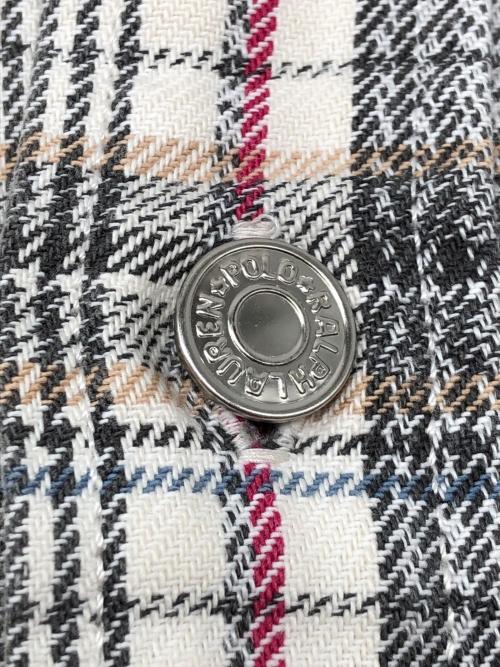 POLO RALPH LAUREN（ポロ・ラルフローレン）POLO RALPH LAUREN (ポロ・ラルフローレン) 80s ダブルポケットチェックシャツ 古着 ベージュ サイズ:XLの古着・服飾アイテム