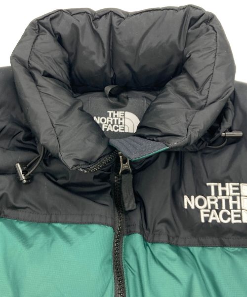 THE NORTH FACE（ザ ノース フェイス）THE NORTH FACE (ザ ノース フェイス) ヌプシダウンジャケット グリーン×ブラック サイズ:S 未使用品の古着・服飾アイテム