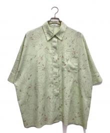 CLANE（クラネ）の古着「ラインフラワーオーバーシャツ」｜グリーン