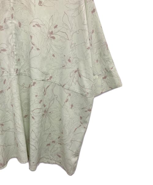 CLANE（クラネ）CLANE (クラネ) ラインフラワーオーバーシャツ グリーン サイズ:FREEの古着・服飾アイテム