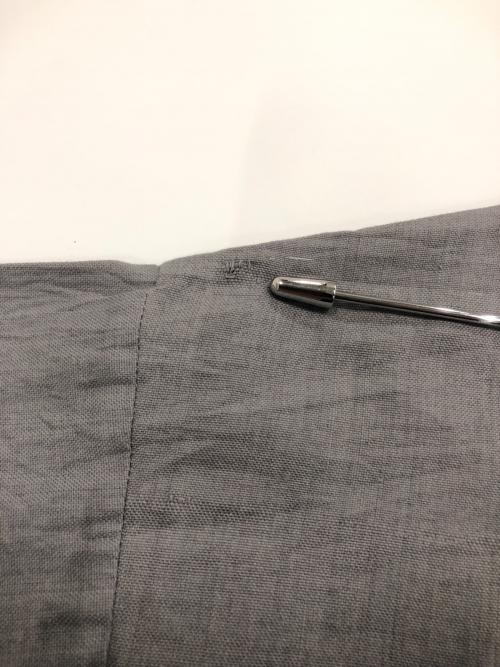 CLASKA G&S DO（クラスカ ギャラリーアンドショップドー）CLASKA G&S DO (クラスカ ギャラリーアンドショップドー) コットンノーカラージャケット グレー サイズ:38の古着・服飾アイテム