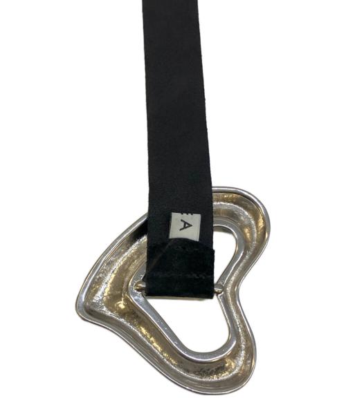 SEA（シー）SEA (シー) BIG HEART SUEDE BELT ブラックの古着・服飾アイテム