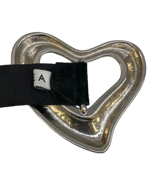 SEA（シー）SEA (シー) BIG HEART SUEDE BELT ブラックの古着・服飾アイテム