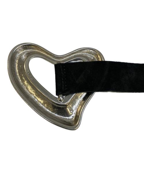 SEA（シー）SEA (シー) BIG HEART SUEDE BELT ブラックの古着・服飾アイテム